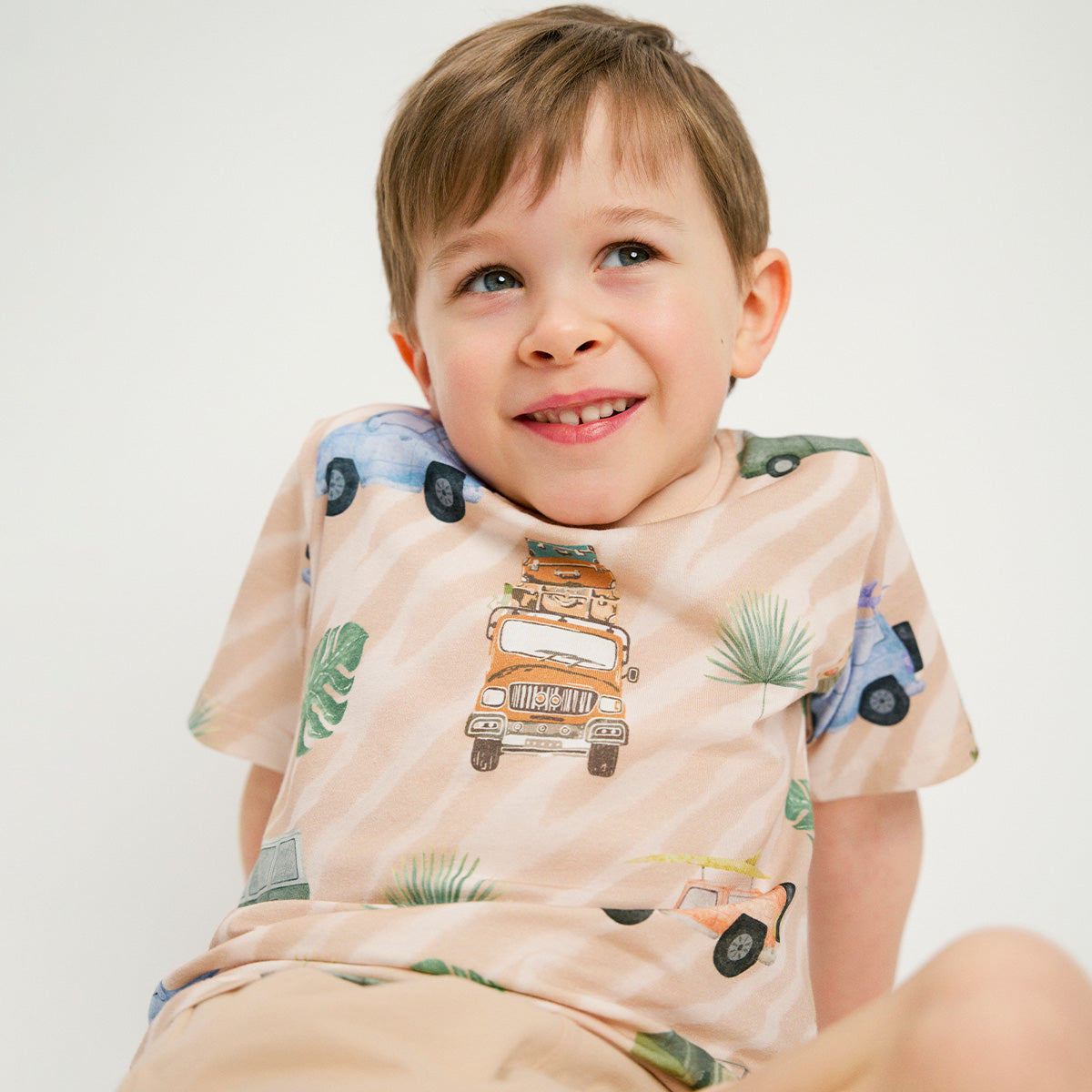 Safari Cars t-shirt, beige