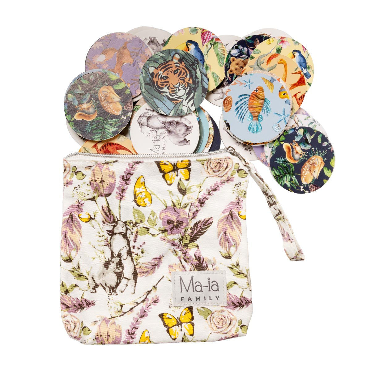 Memory game, in a pouch