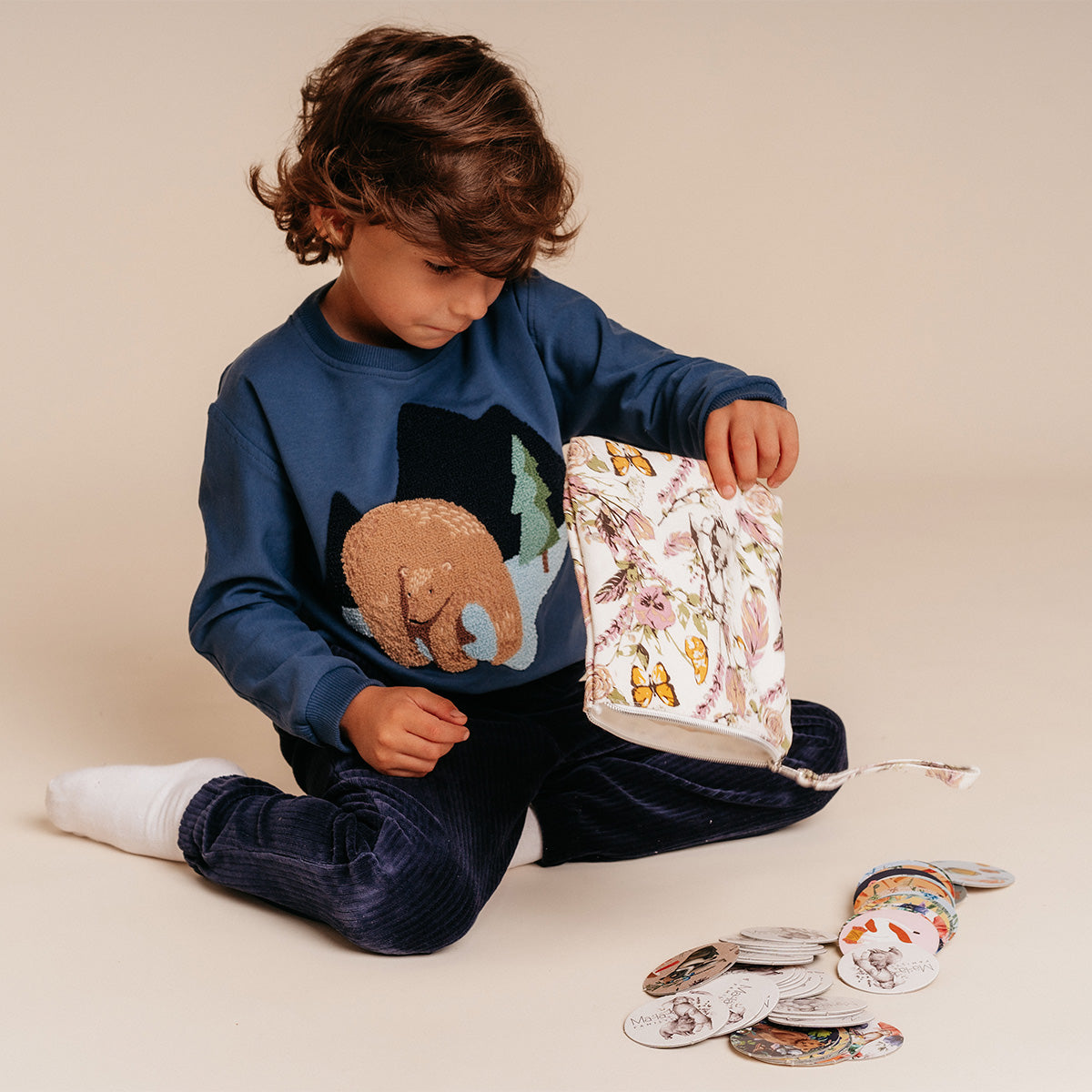 Memory game, in a pouch