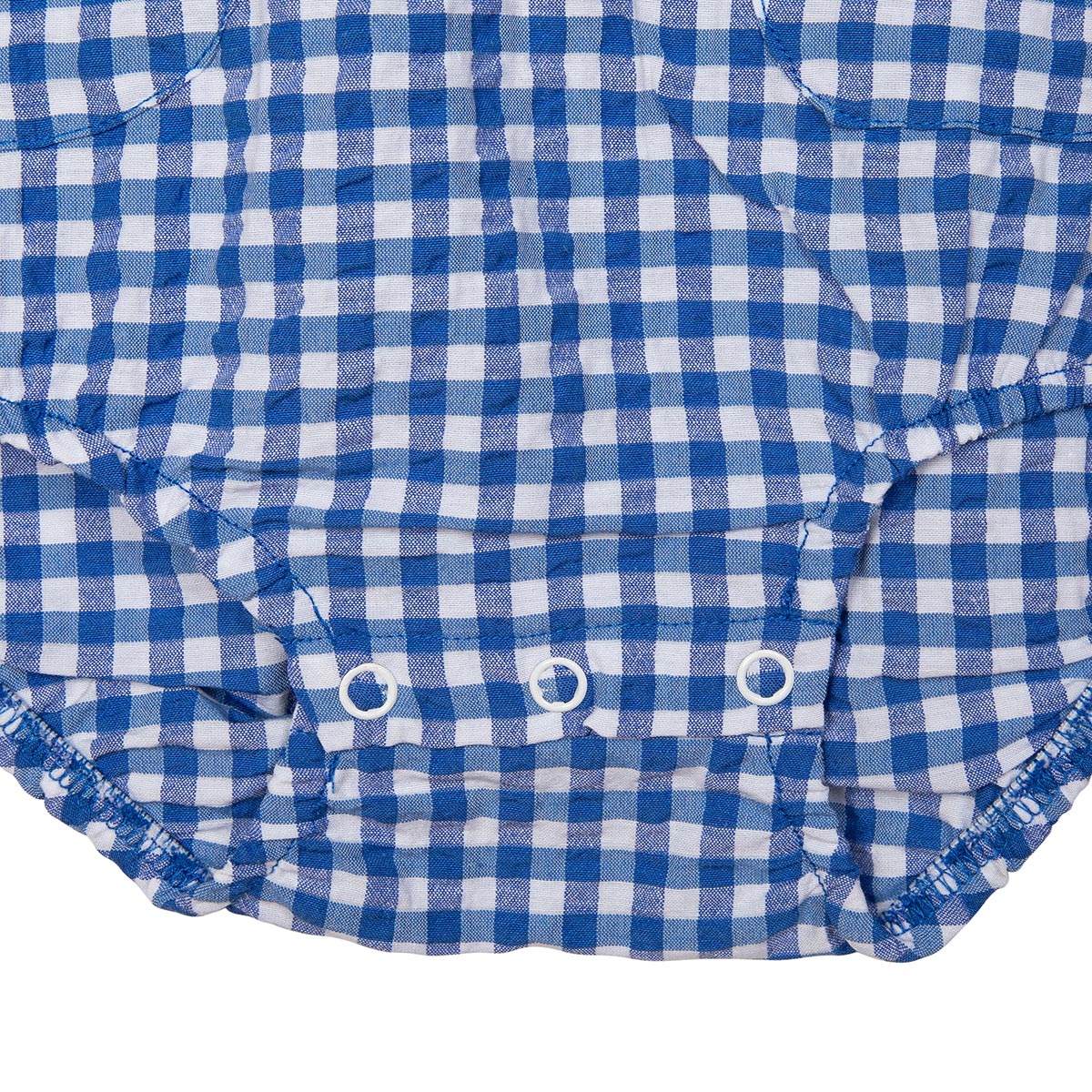 Plaid playsuit, blue