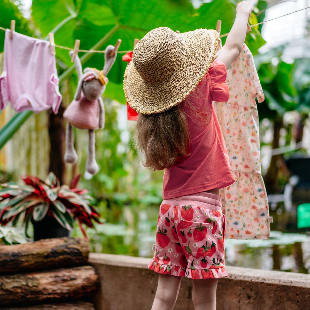 Fragola shorts, rose