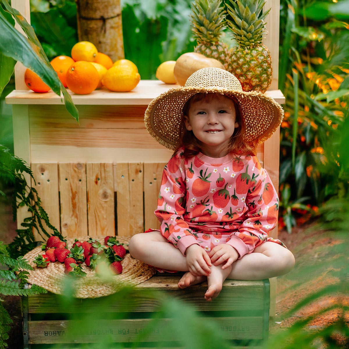 Fragola collegeshirt, rose