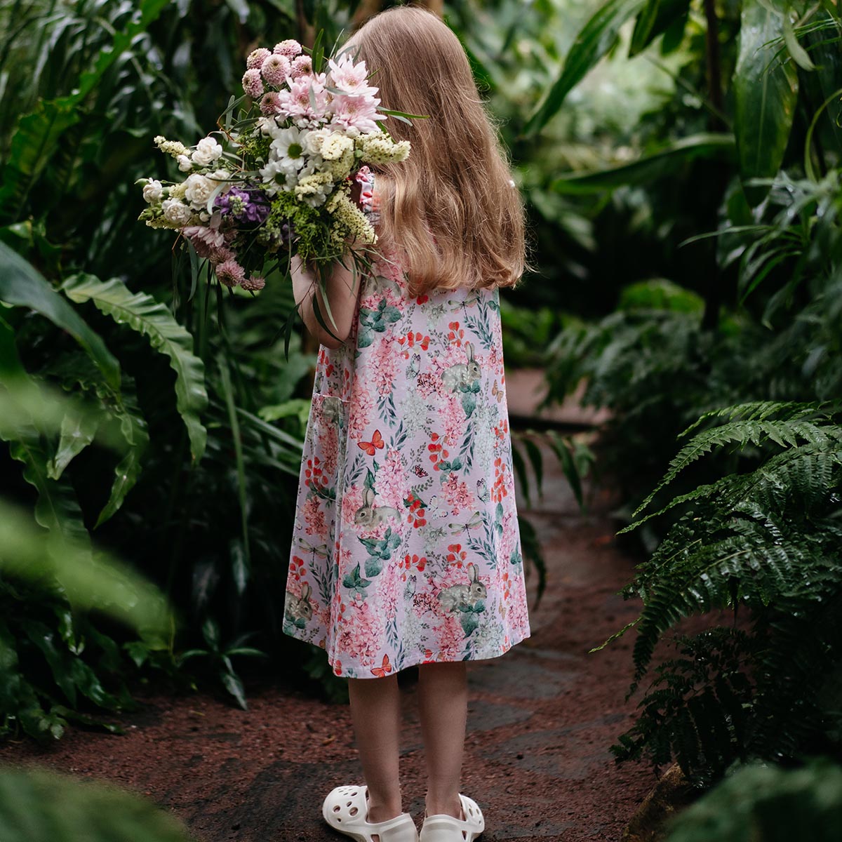 Lilacs dress, lavender