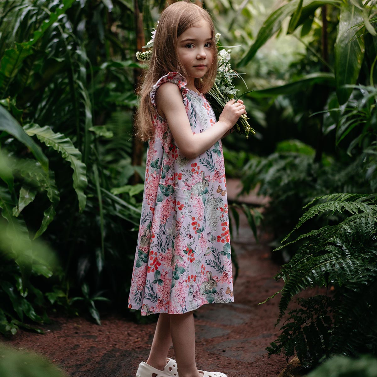 Lilacs dress, lavender