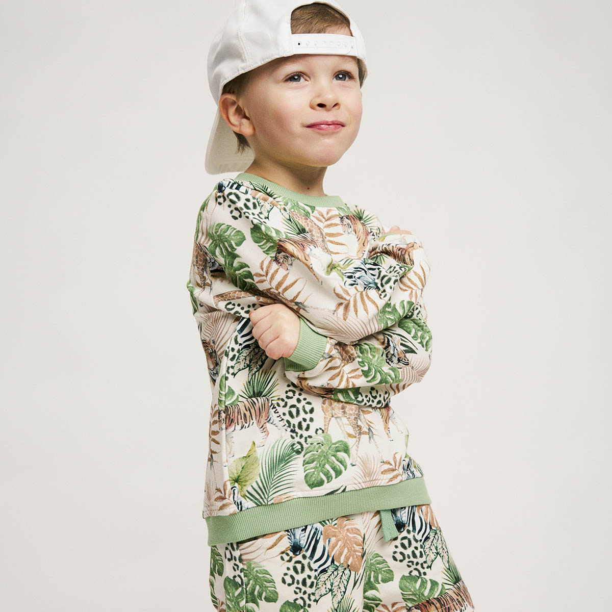 Jungle college shirt, white