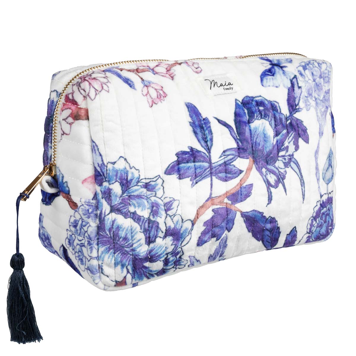 Lumo pouch, Bluebird, natural white