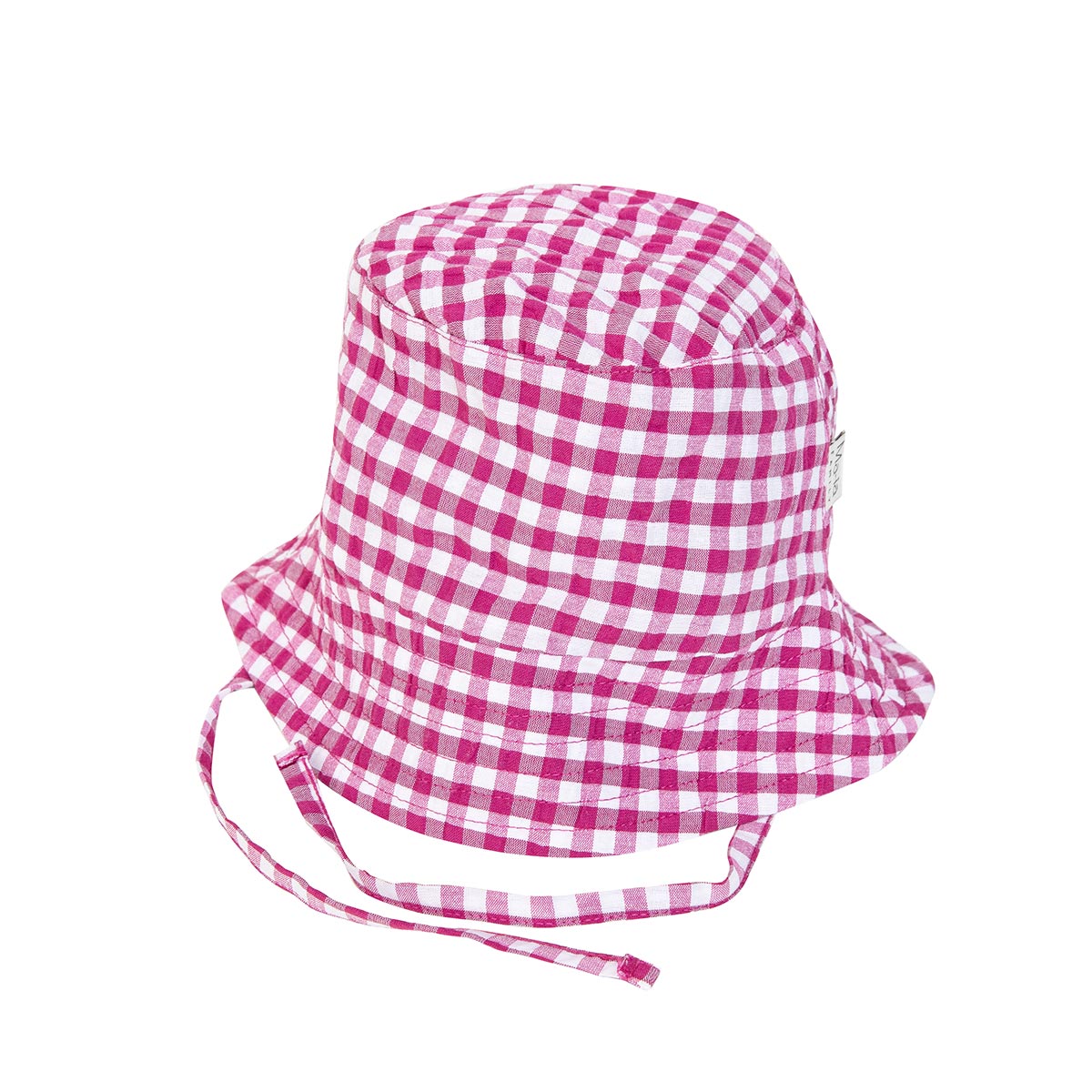 Jun baby hat, Plaid, pink