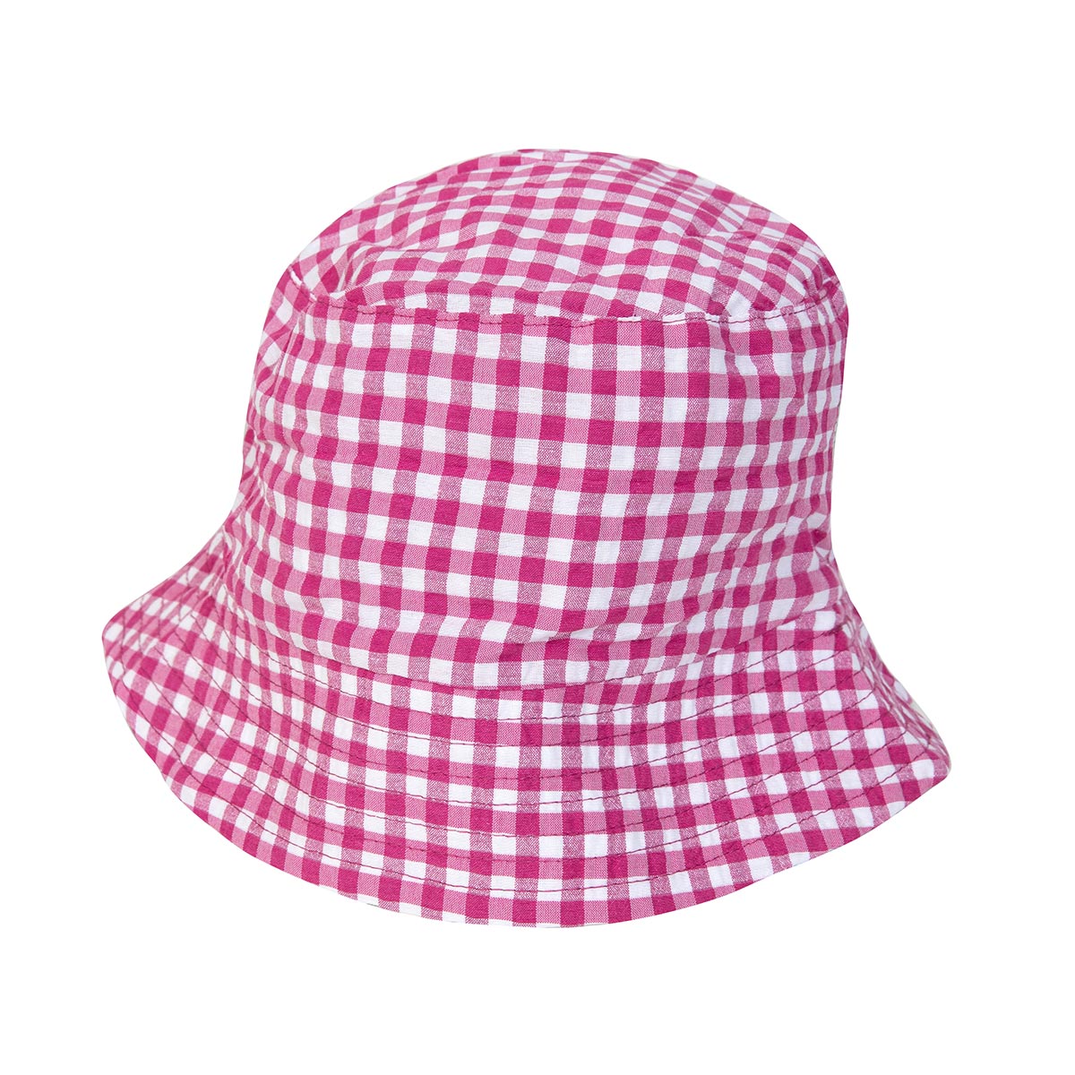 Jun hat, Plaid, pink