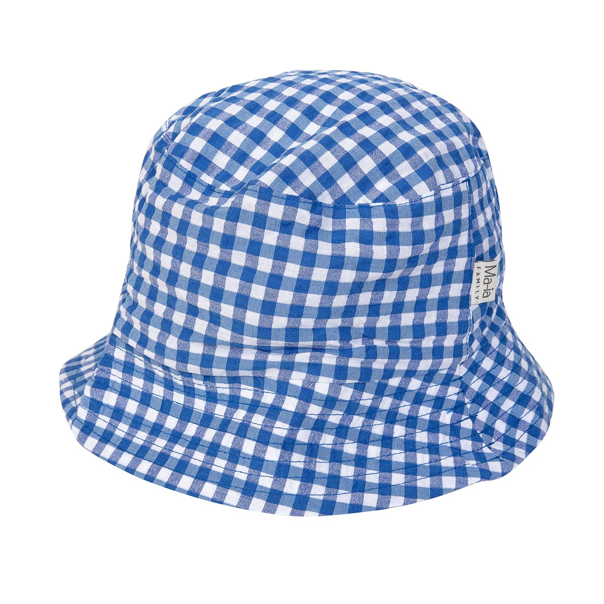 Jun hat, Plaid, blue