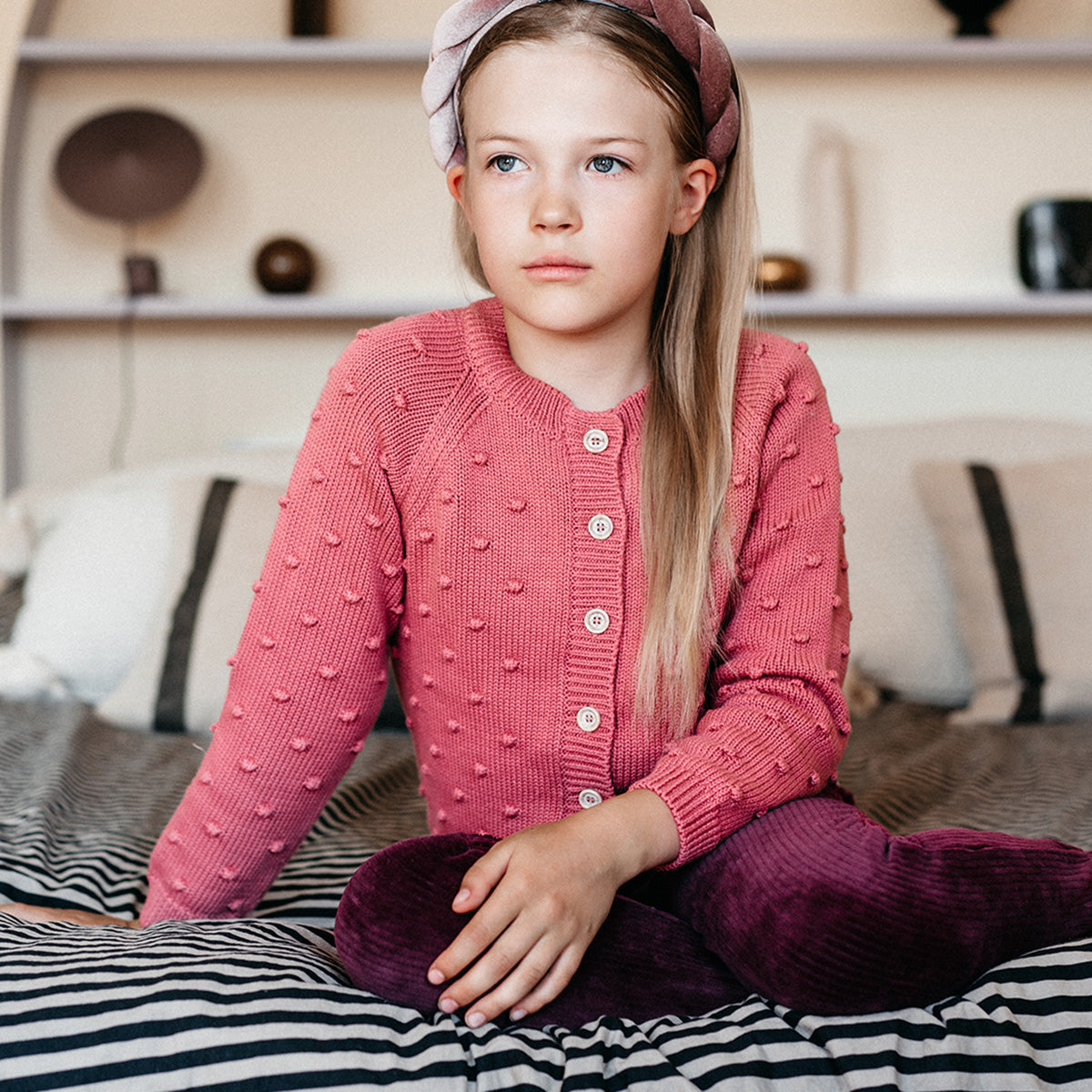 Kaisli cardigan, mallow