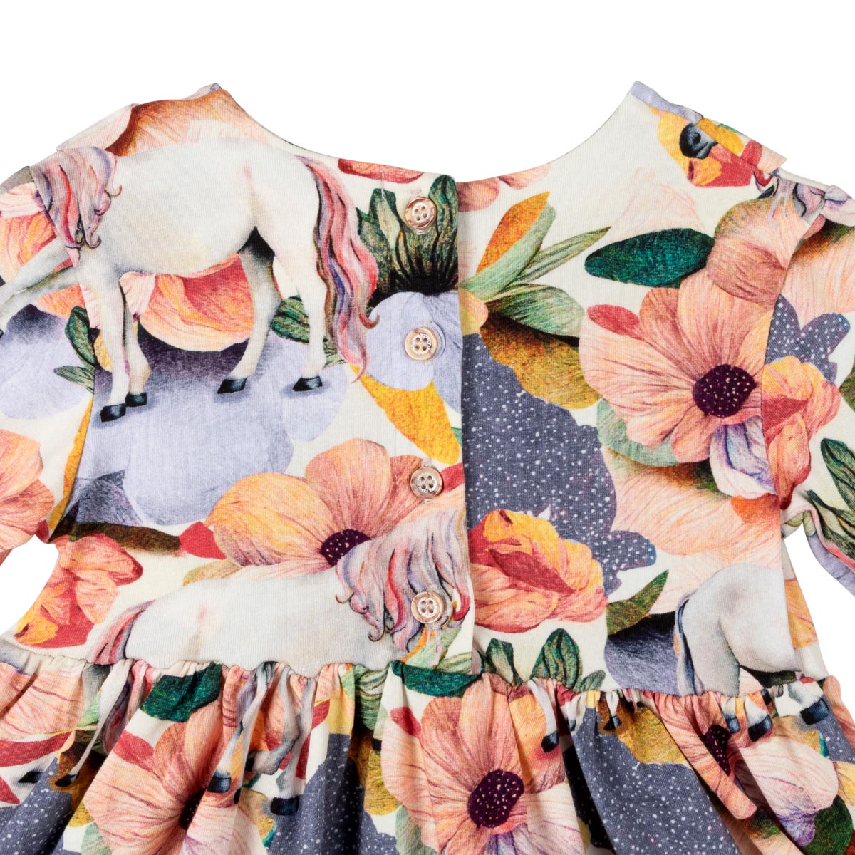 Poppy baby dress, ecru