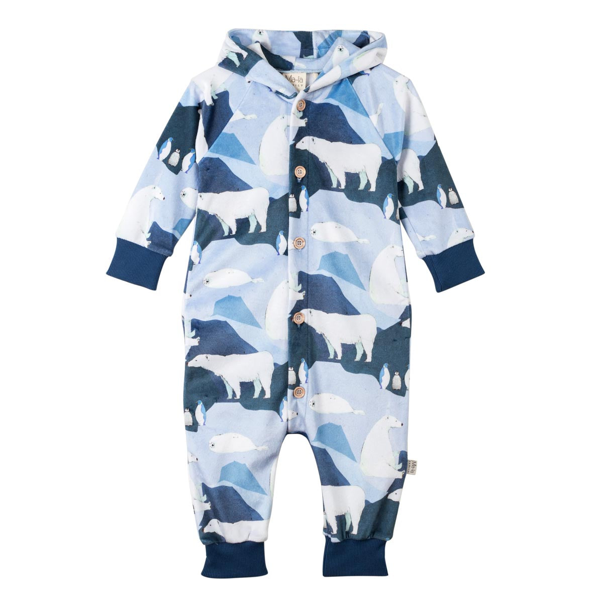 Polar velour overalls, blue