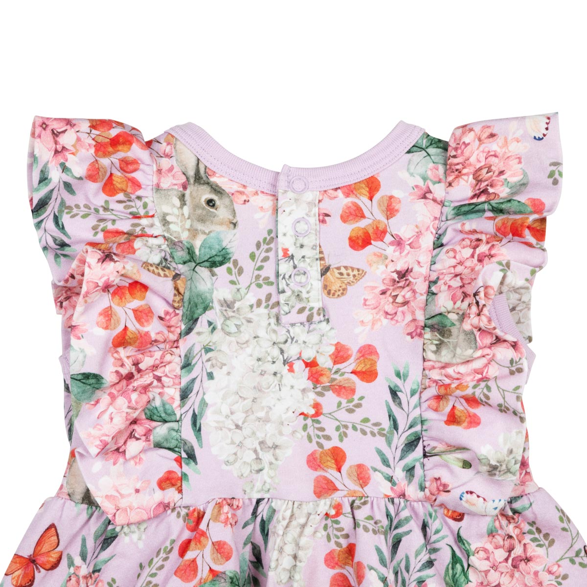 Lilacs baby dress, lavender