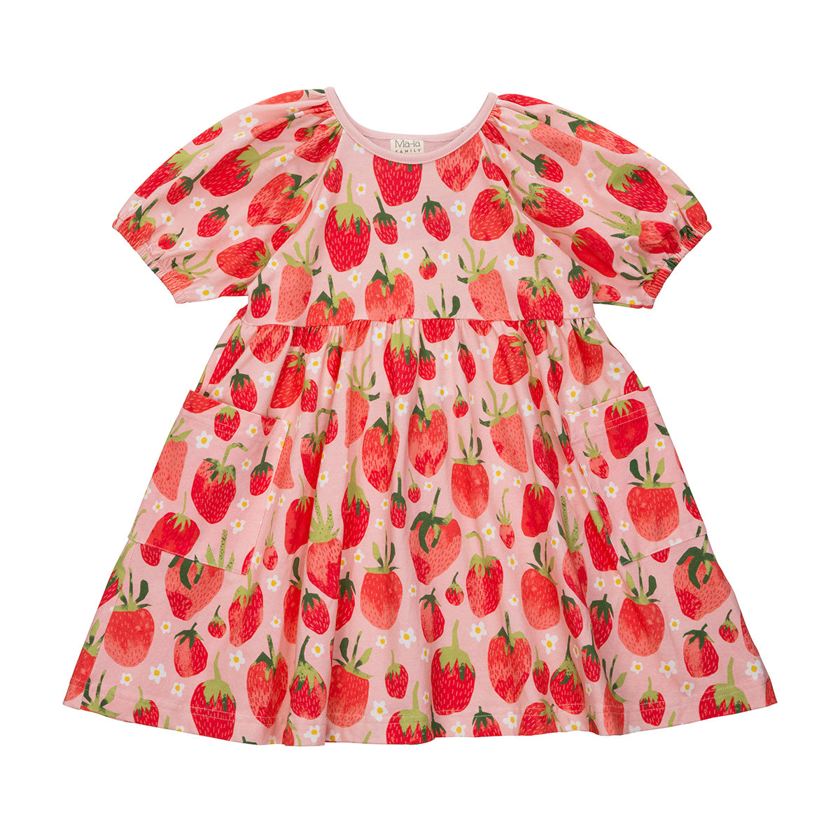 Fragola dress, loose, rose