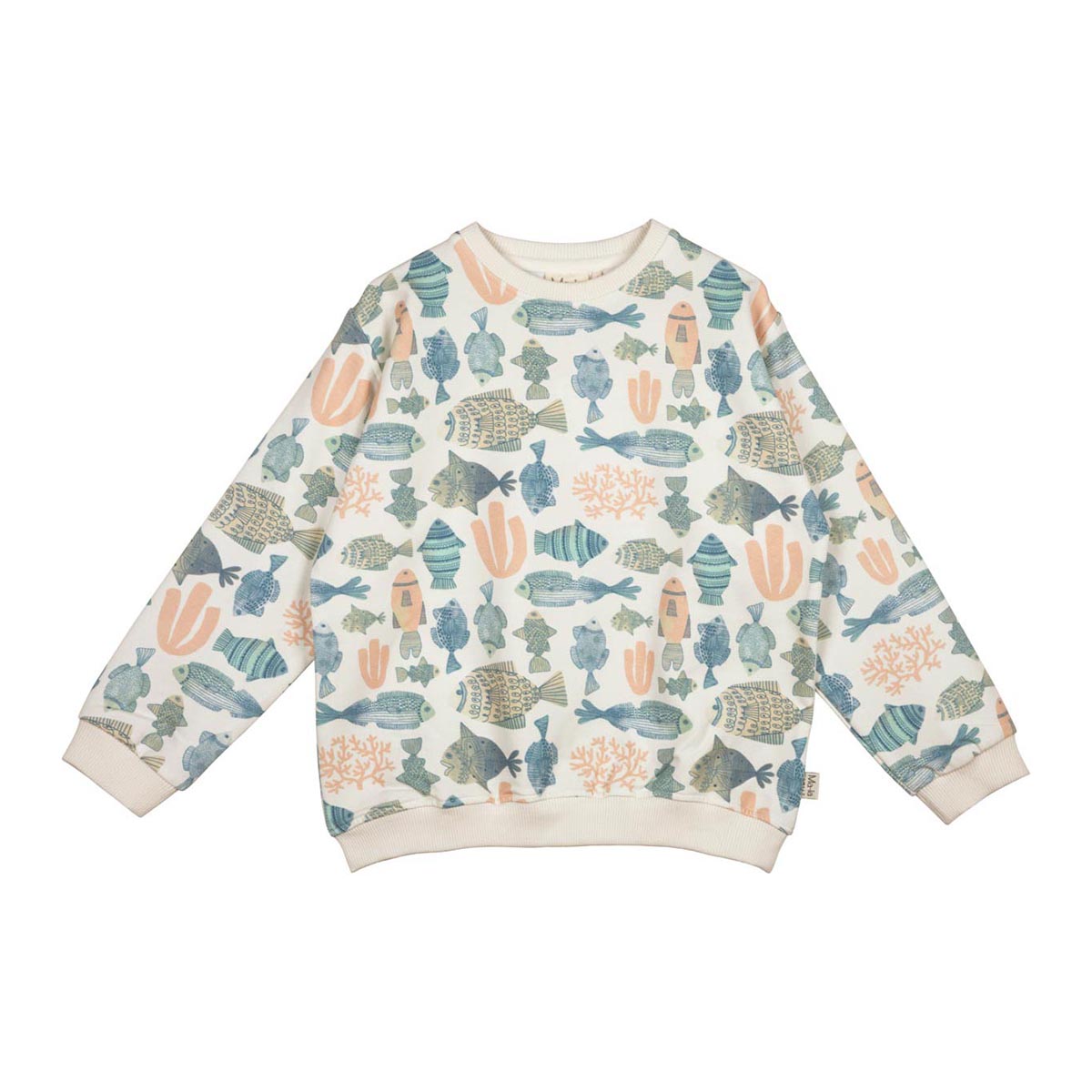 Fishes collegeshirt, white