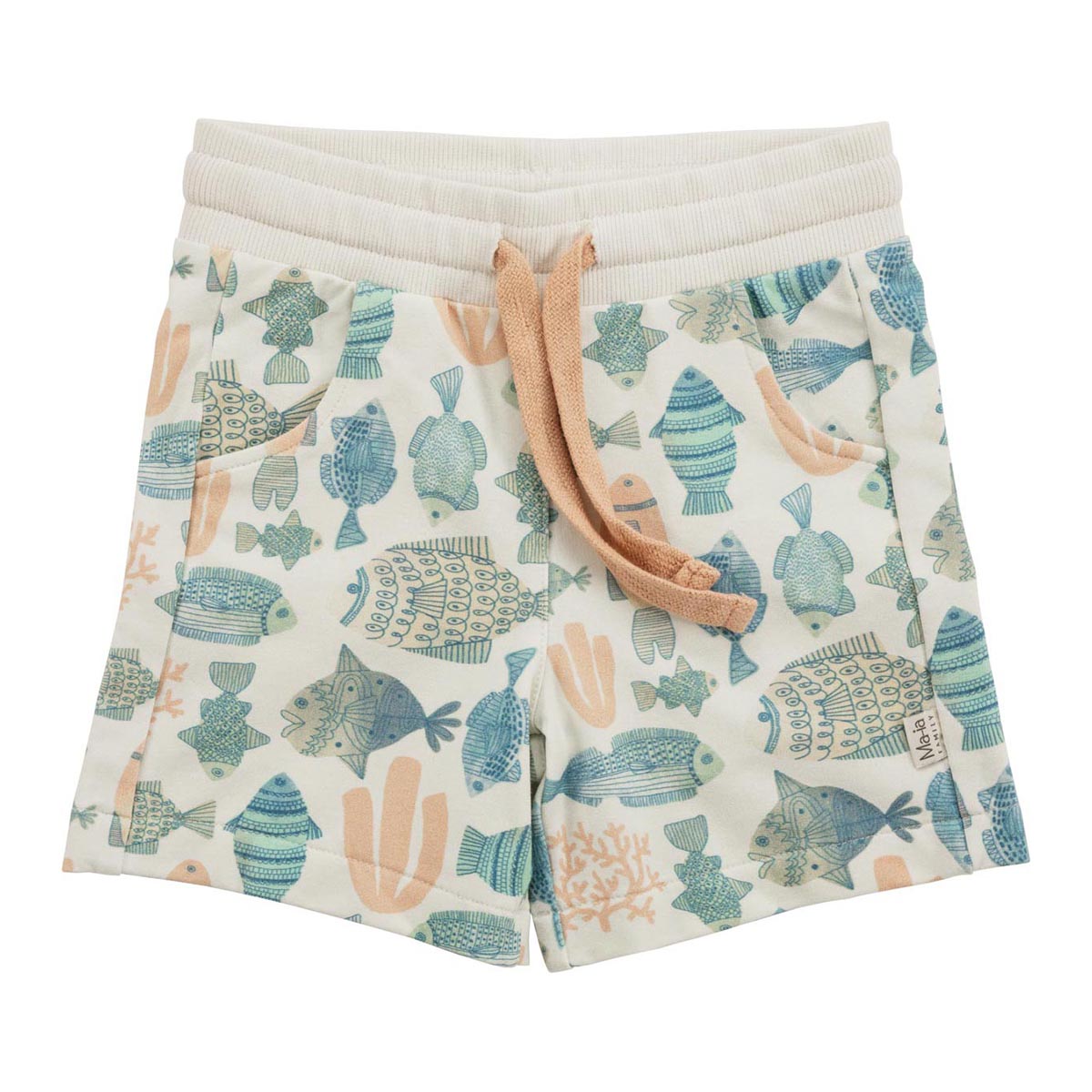 Fishes shorts, white