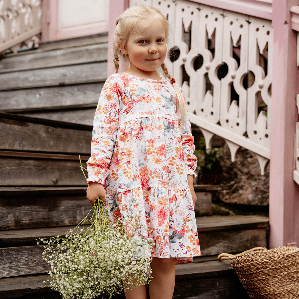 Dahlia dress, natural white