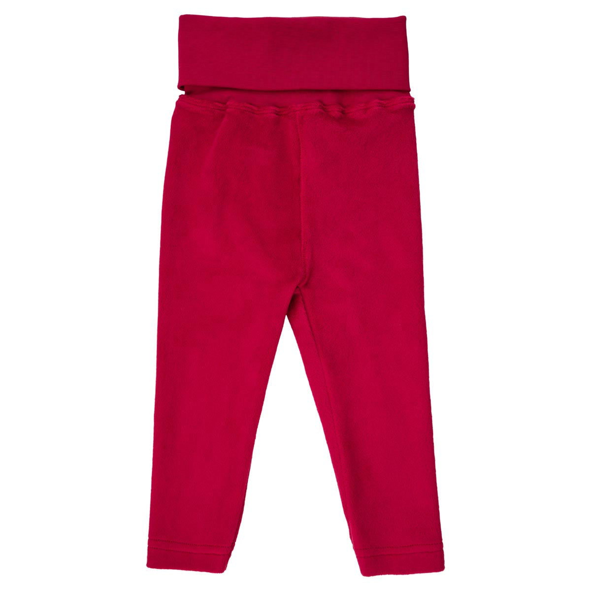 Elisa velour baby leggings, dark red