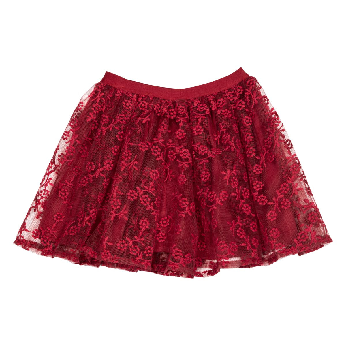 Emma tulle skirt, dark red