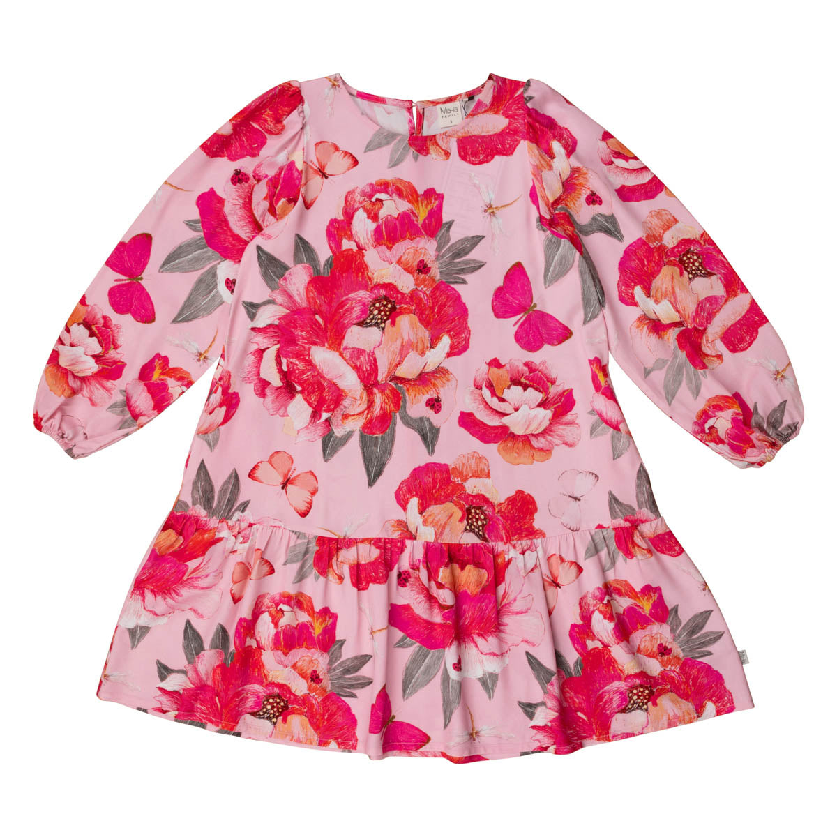 Laura dress for women, Peonies, pink