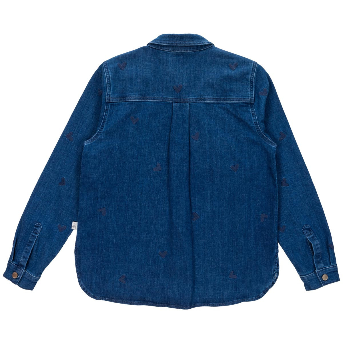 Selma shirt Hearts, blue