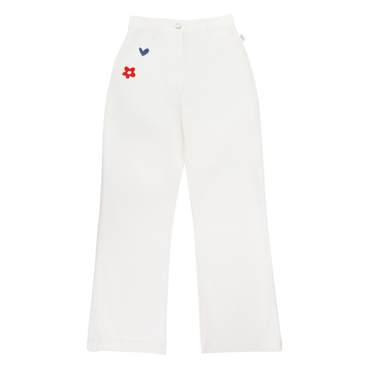 Alba trousers Symbols, natural white