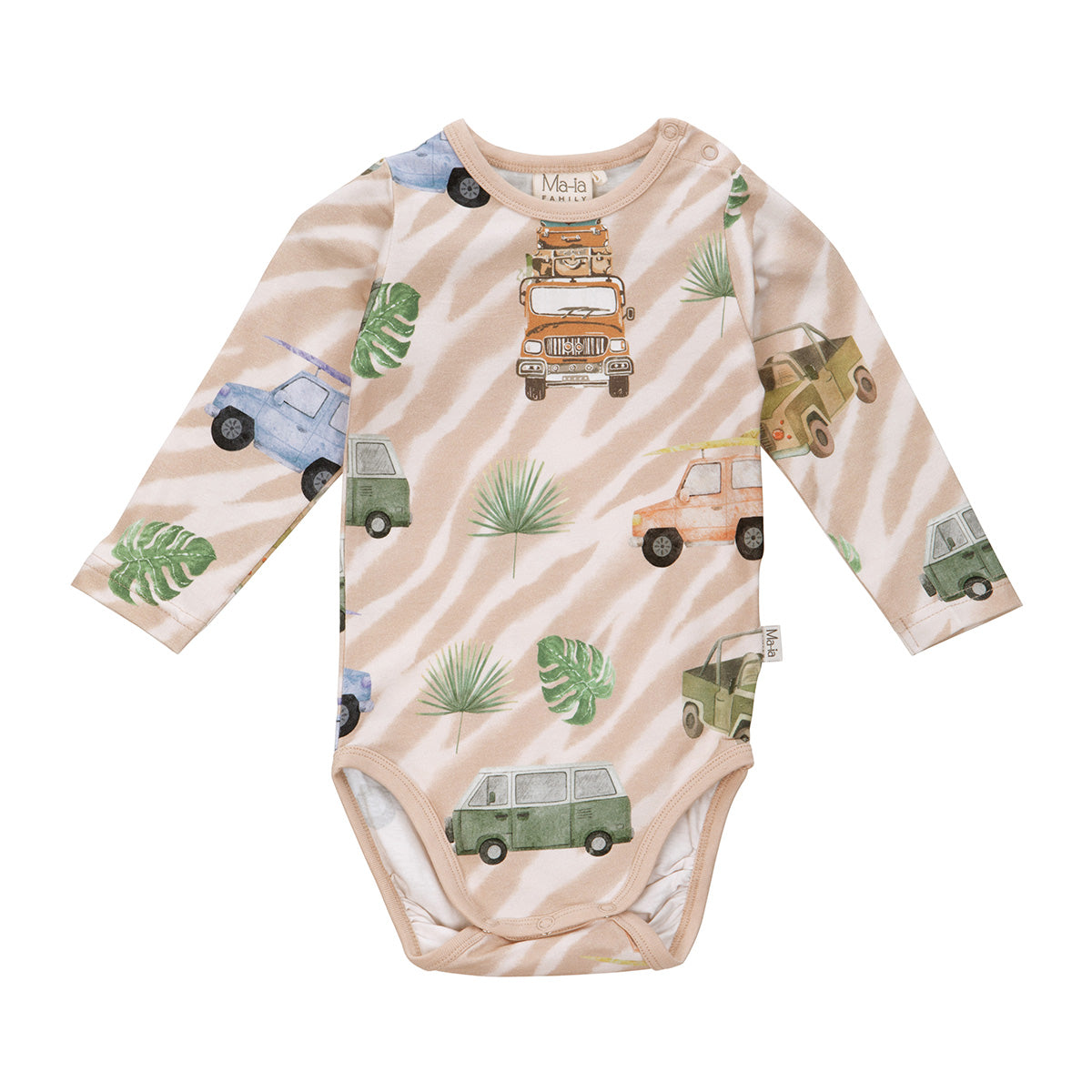 Safari Cars bodysuit, beige