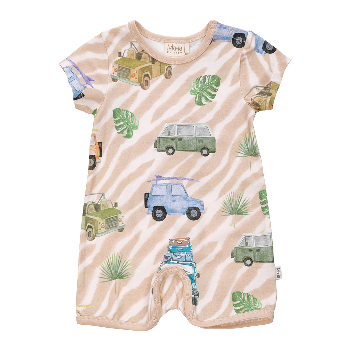 Safari Cars playsuit, beige