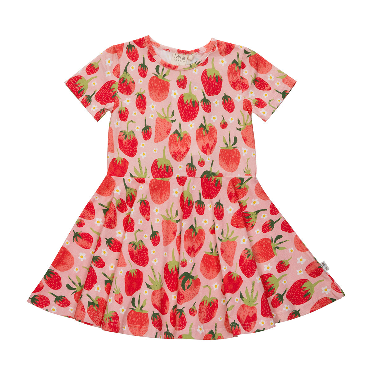 Fragola dress, fitted, rose