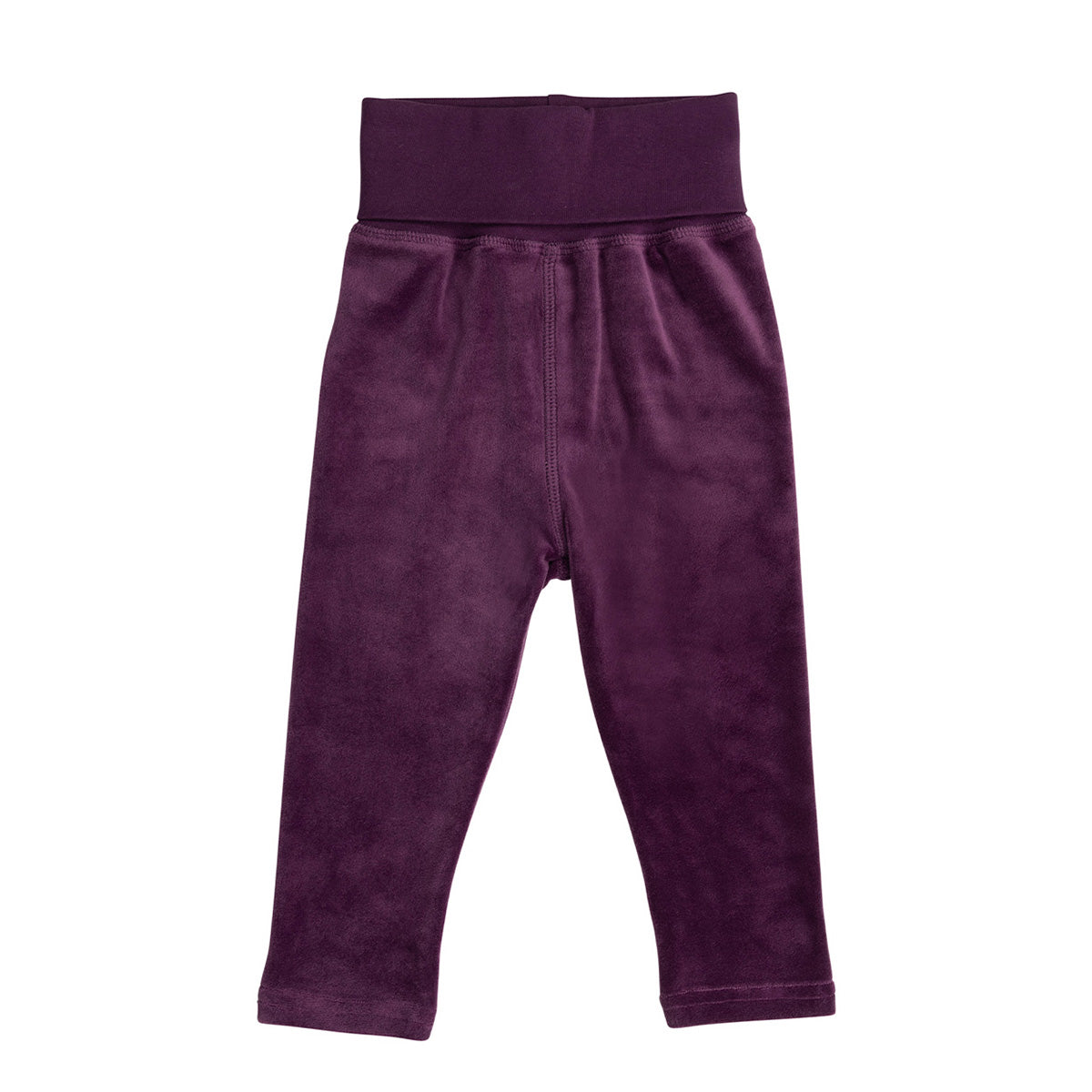 Elisa baby velour leggings, purple