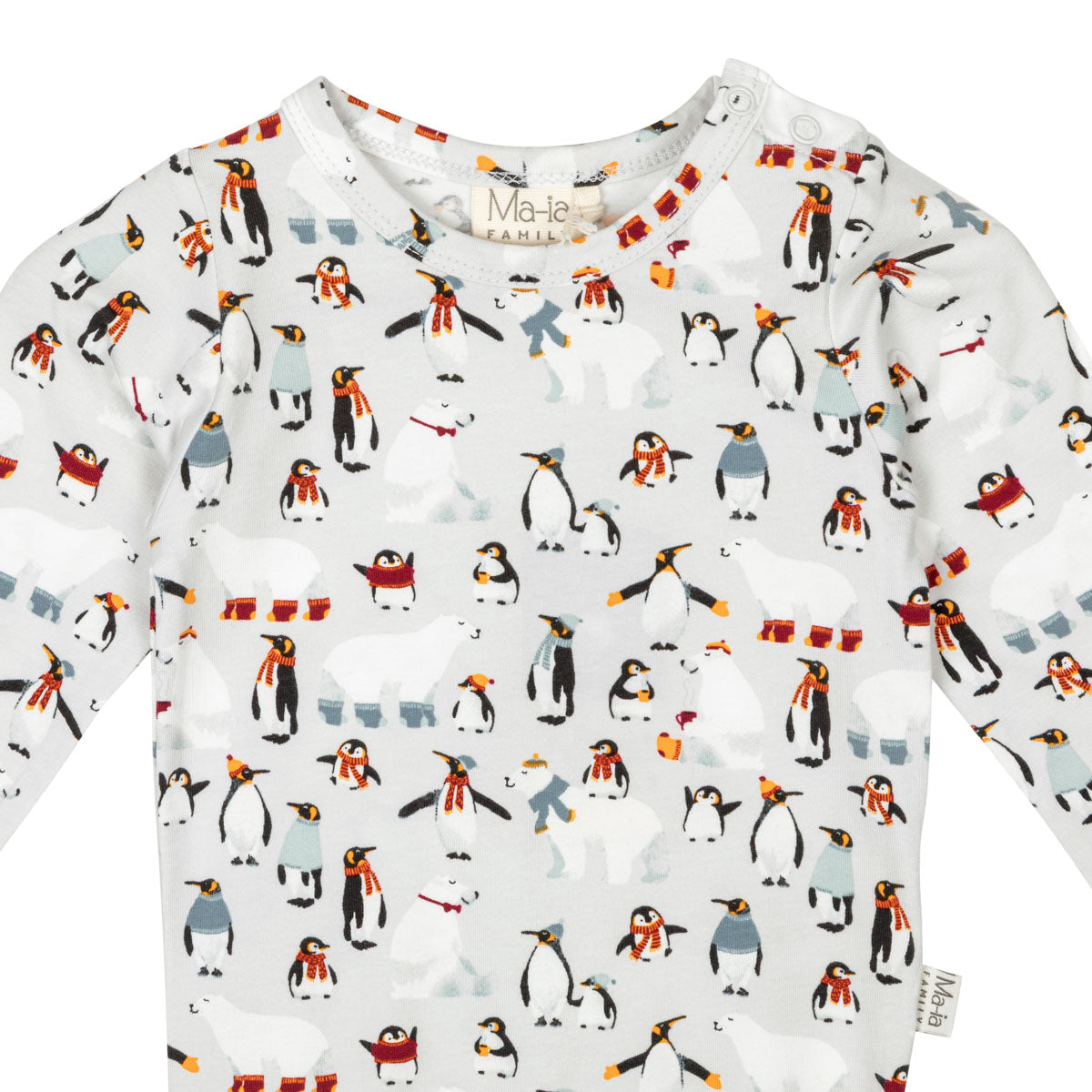 Winter friends bodysuit, grey
