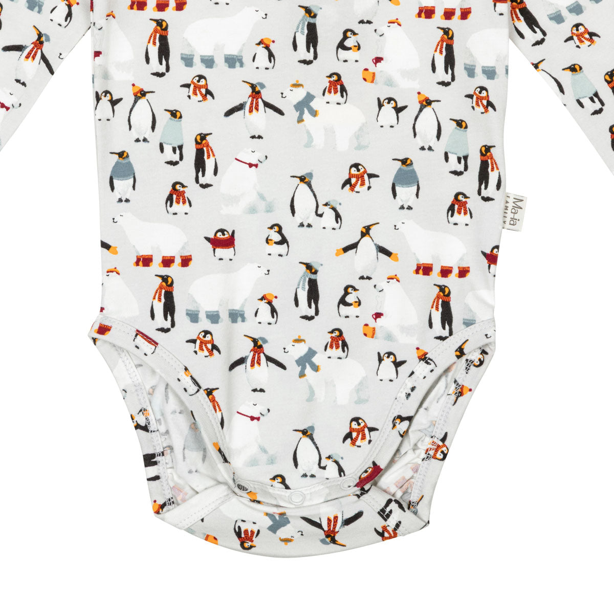 Winter friends bodysuit, grey