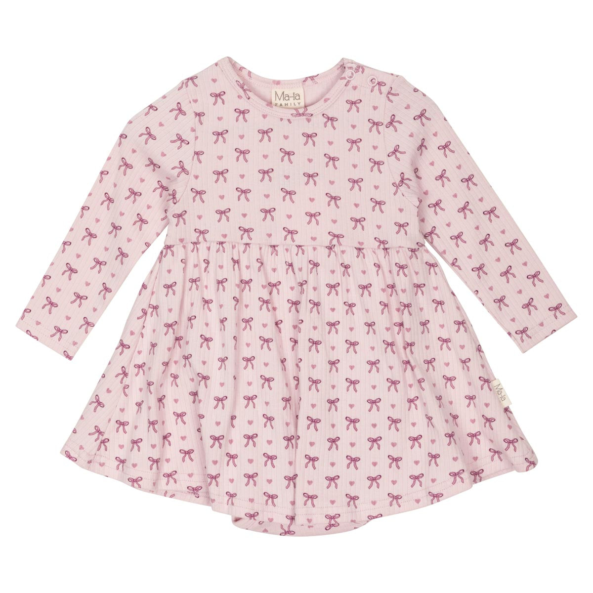 Bowsome bodysuit dress, rose