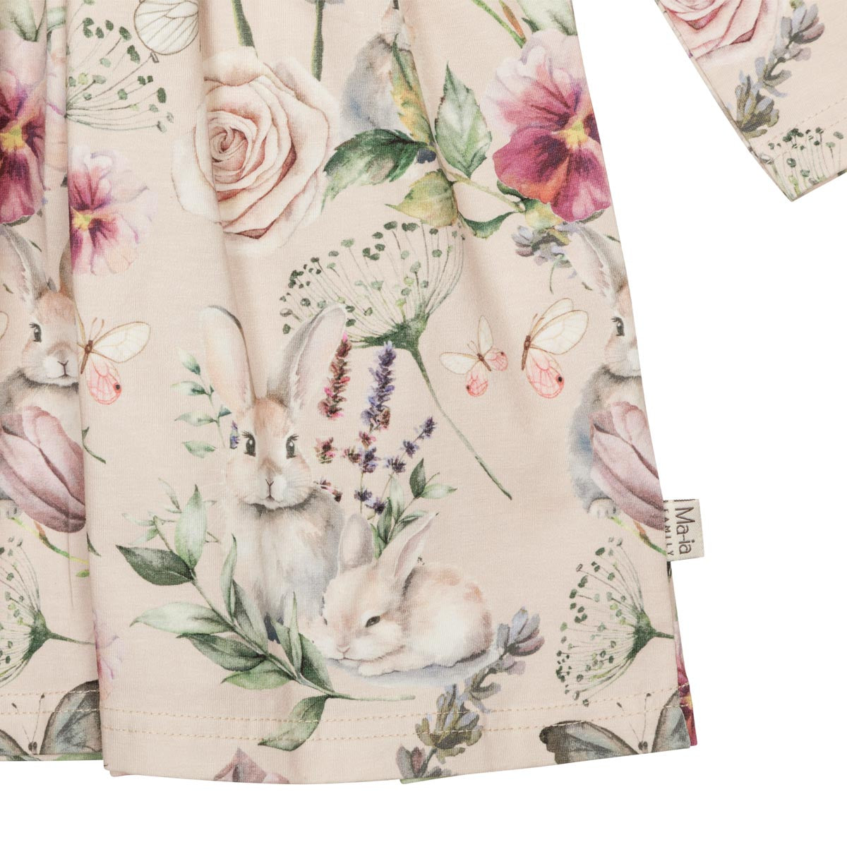 Violet dress, beige