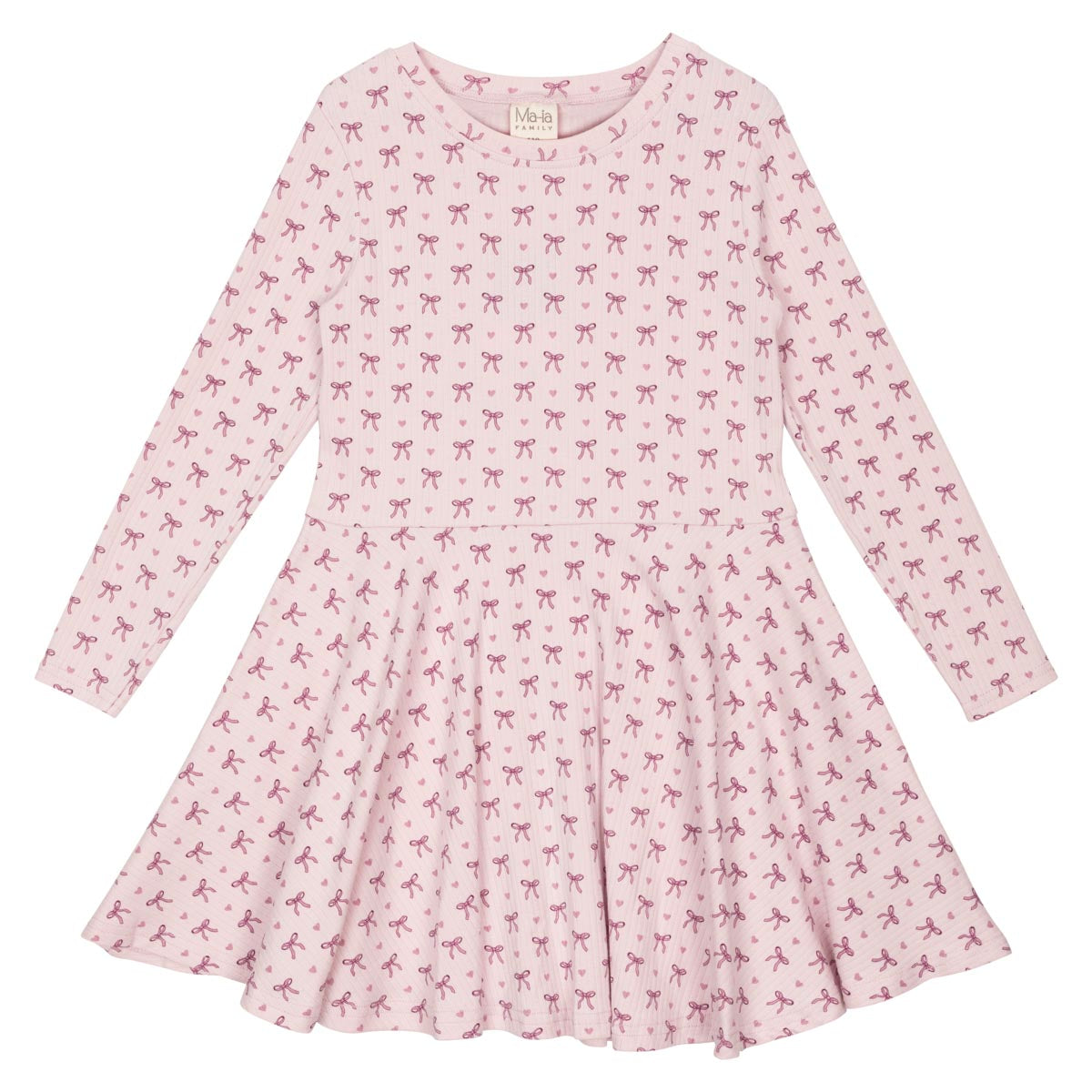 Bowsome dress, rose