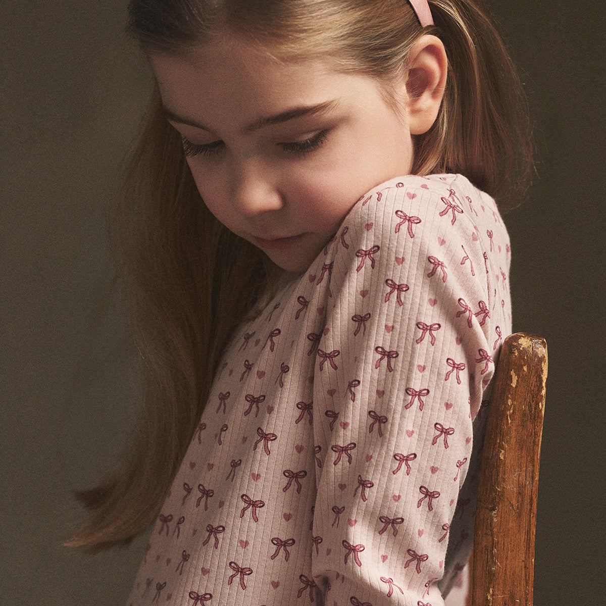 Bowsome dress, rose
