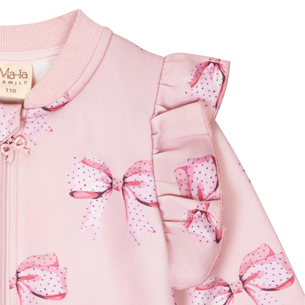 Rosette track jacket, rose