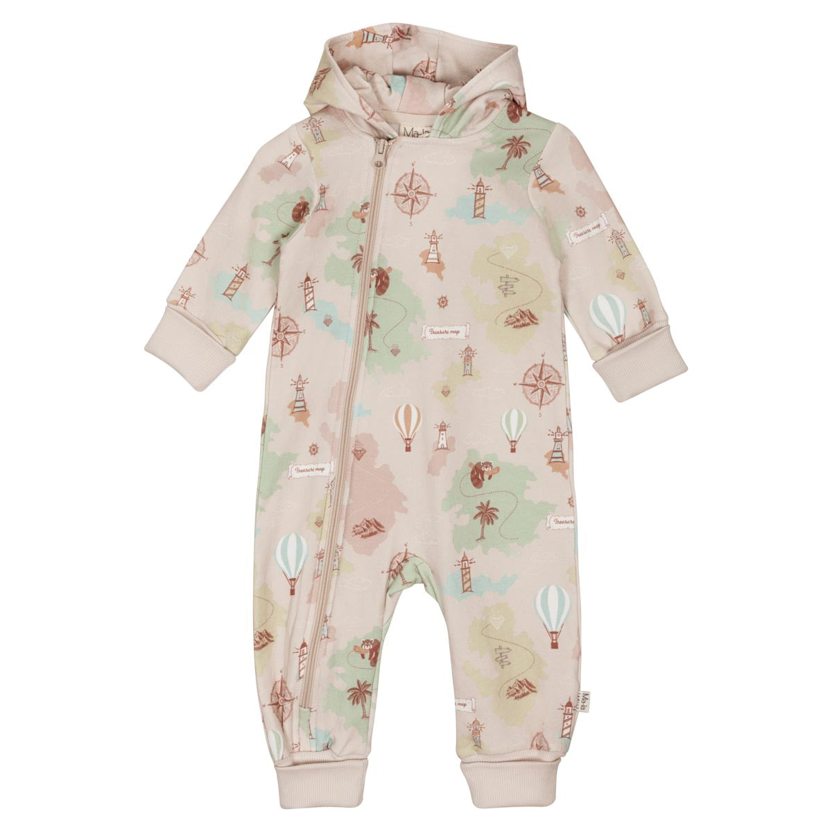 Route baby overalls, beige