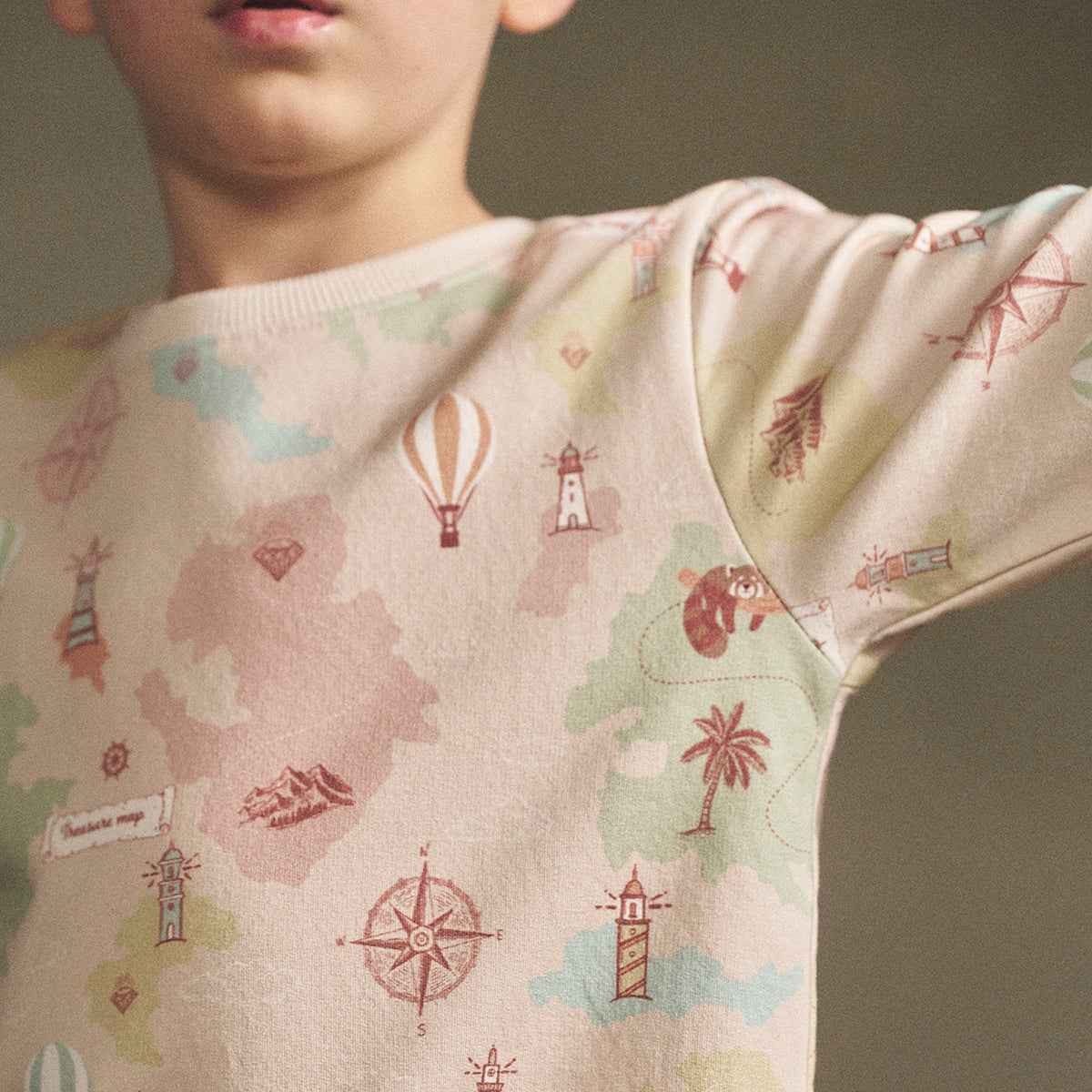 Route college shirt, beige