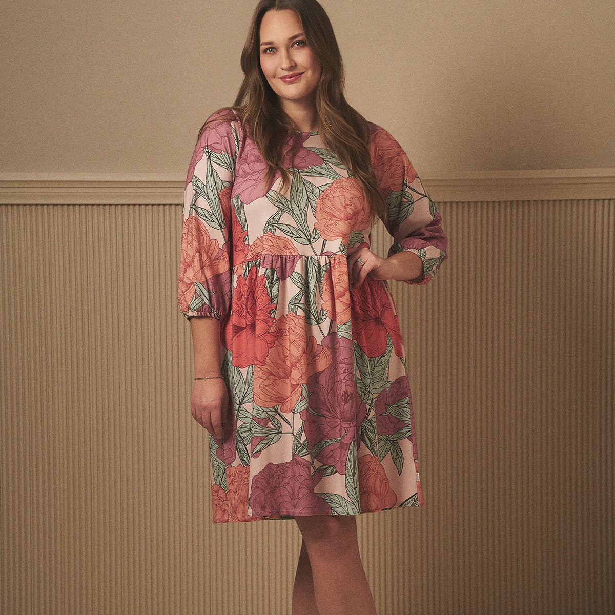 Klara dress, Mirabelis, rose