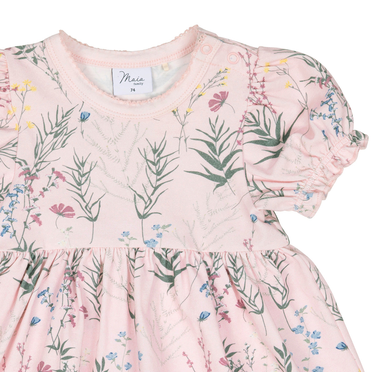 Thyme short-sleeved bodysuit dress, pink