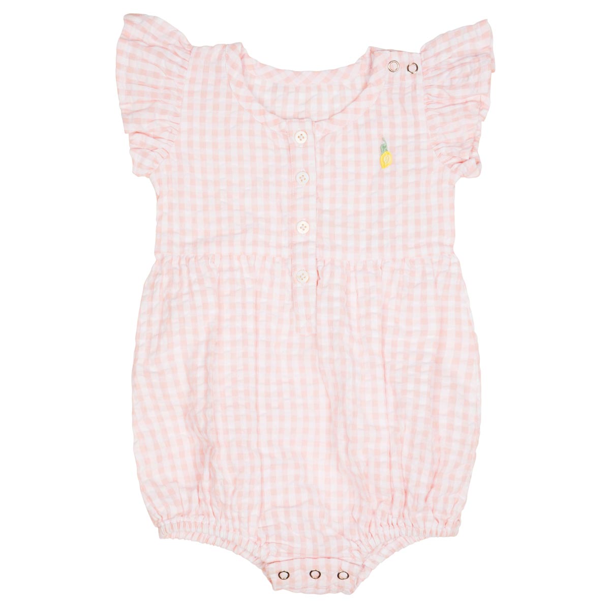 Check playsuit, pink