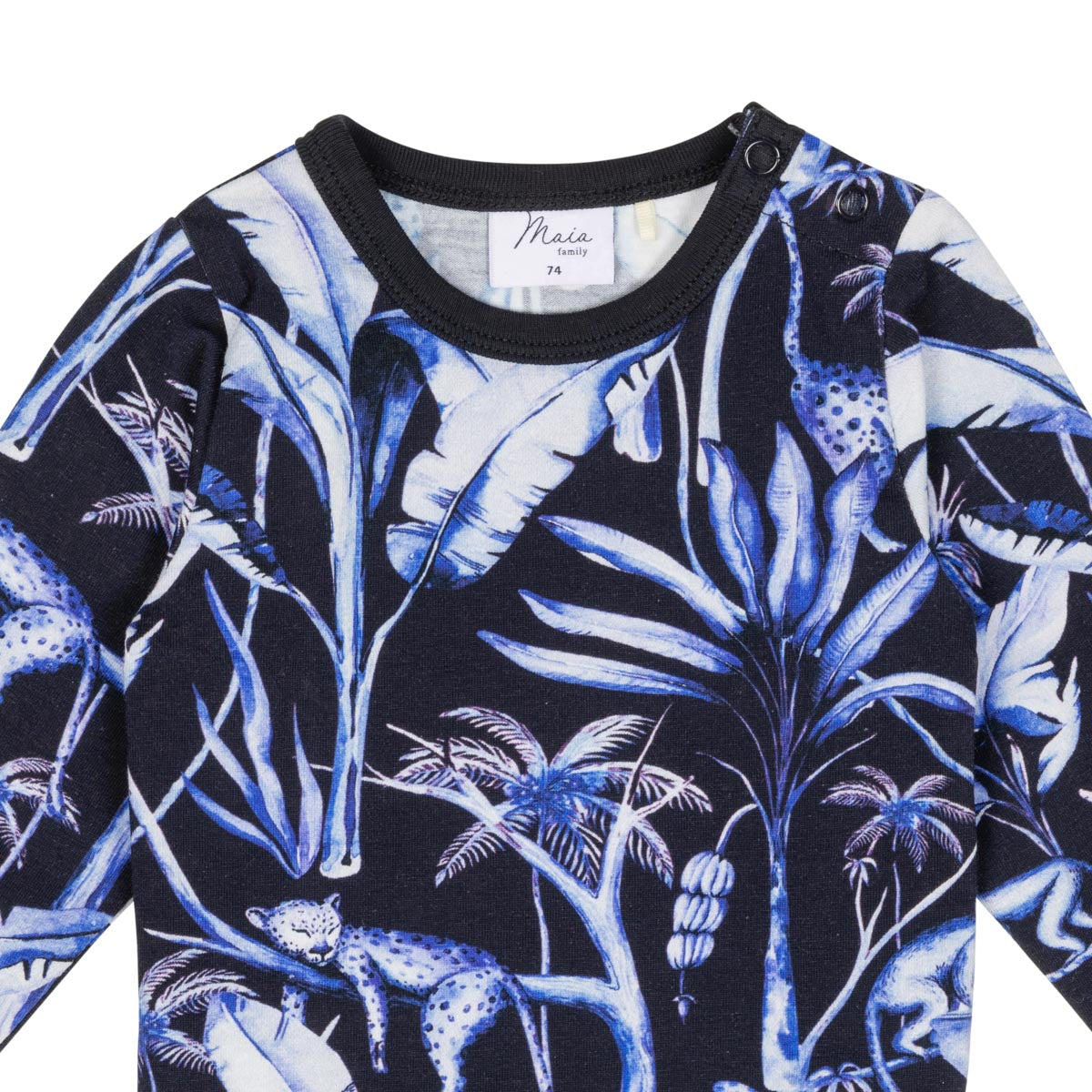 Rainforest bodysuit, dark blue