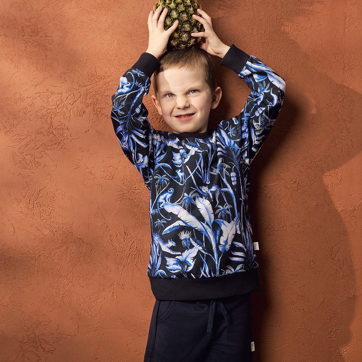 Rainforest sweatshirt, dark blue