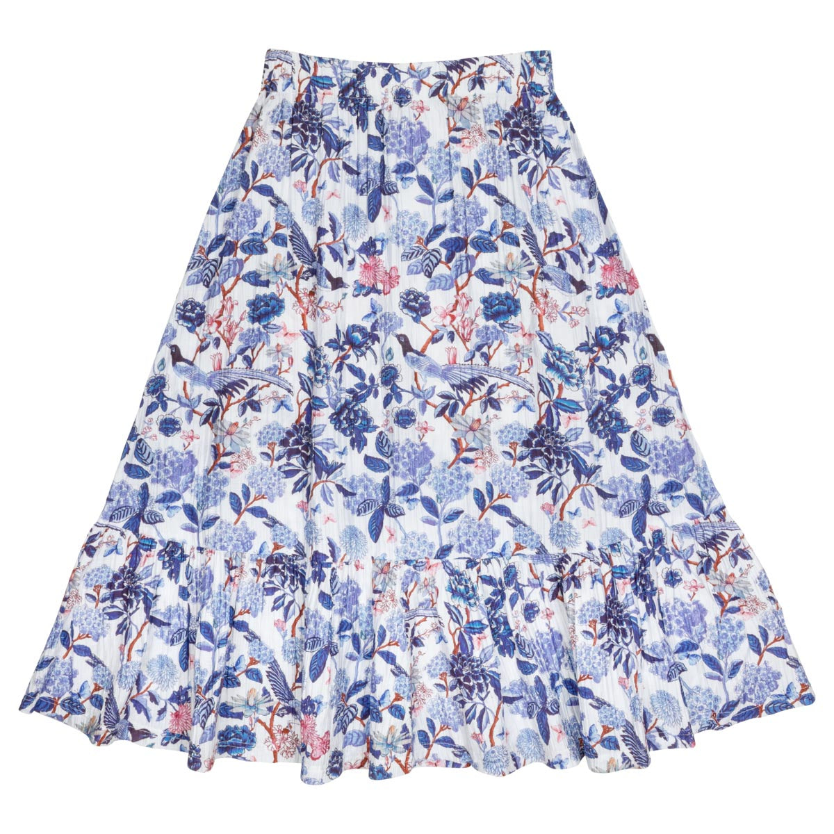 Sophia skirt, Bluebird, natural white