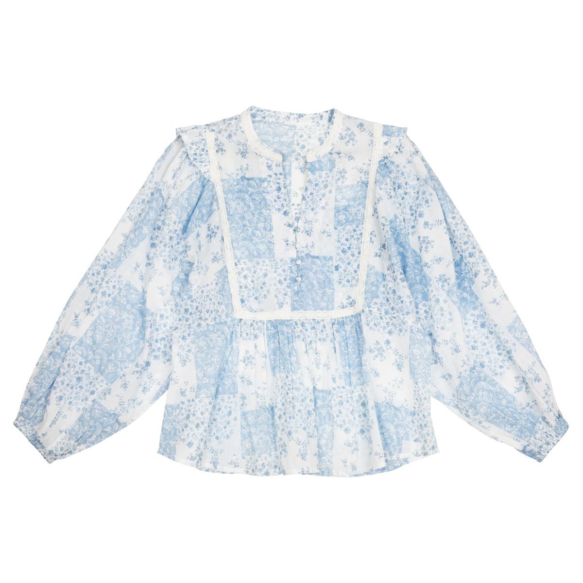 Vilja blouse, Wildflower, light blue