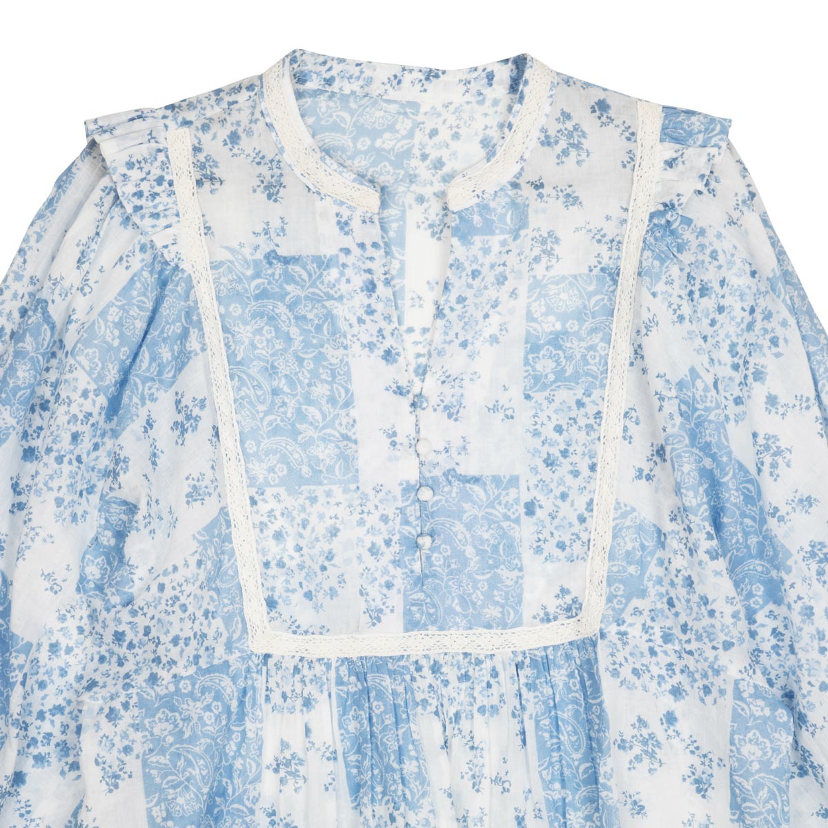 Vilja blouse, Wildflower, light blue