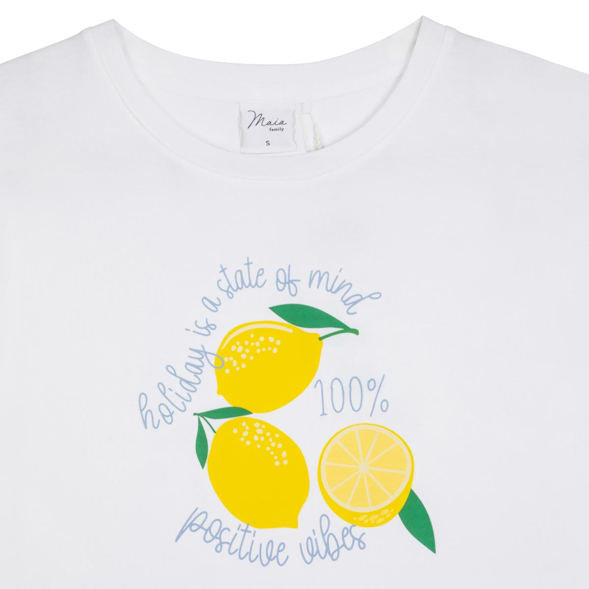 Serena t-shirt, Lemoni, natural white
