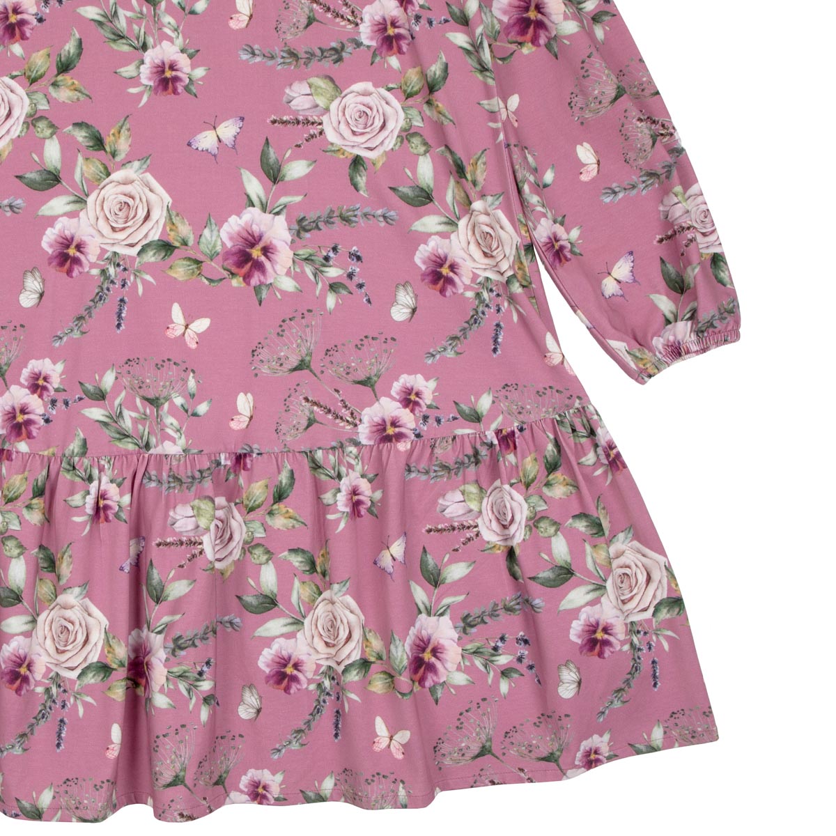 Laura dress, Violet, rose