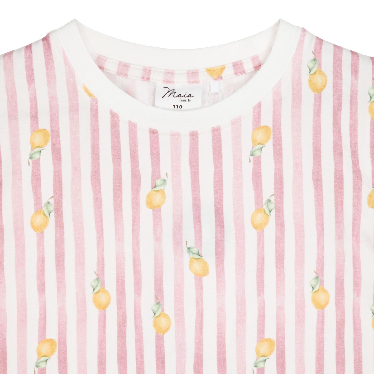 Lemon Stripe t-shirt, pink